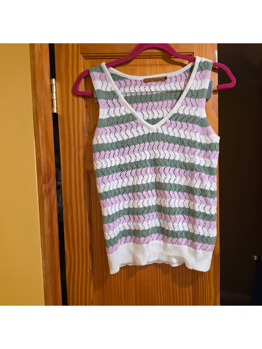 Belldini striped knit tank top